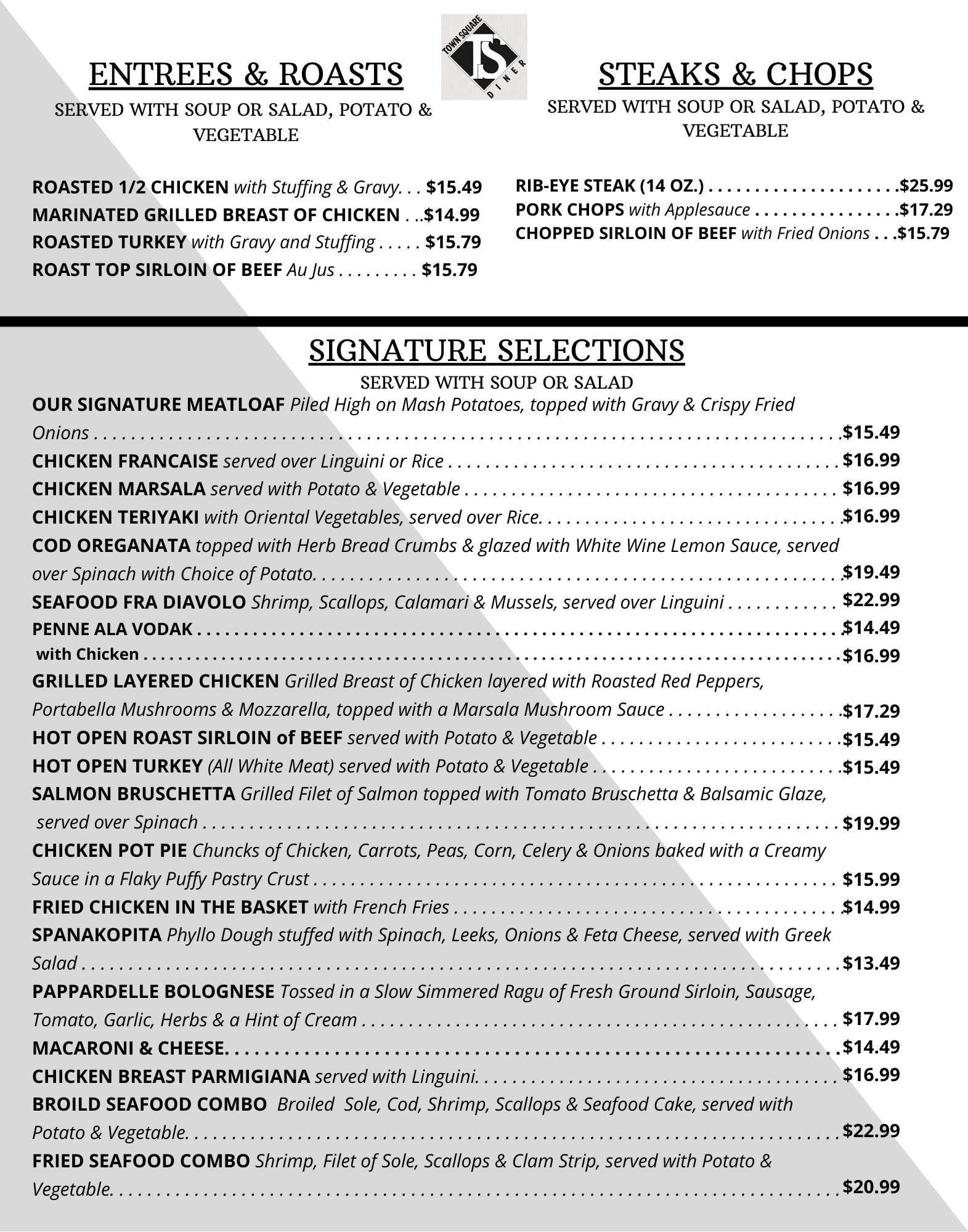 TEMPORARY MENU